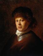 Jan lievens Portrait of Rembrandt van Rijn oil painting